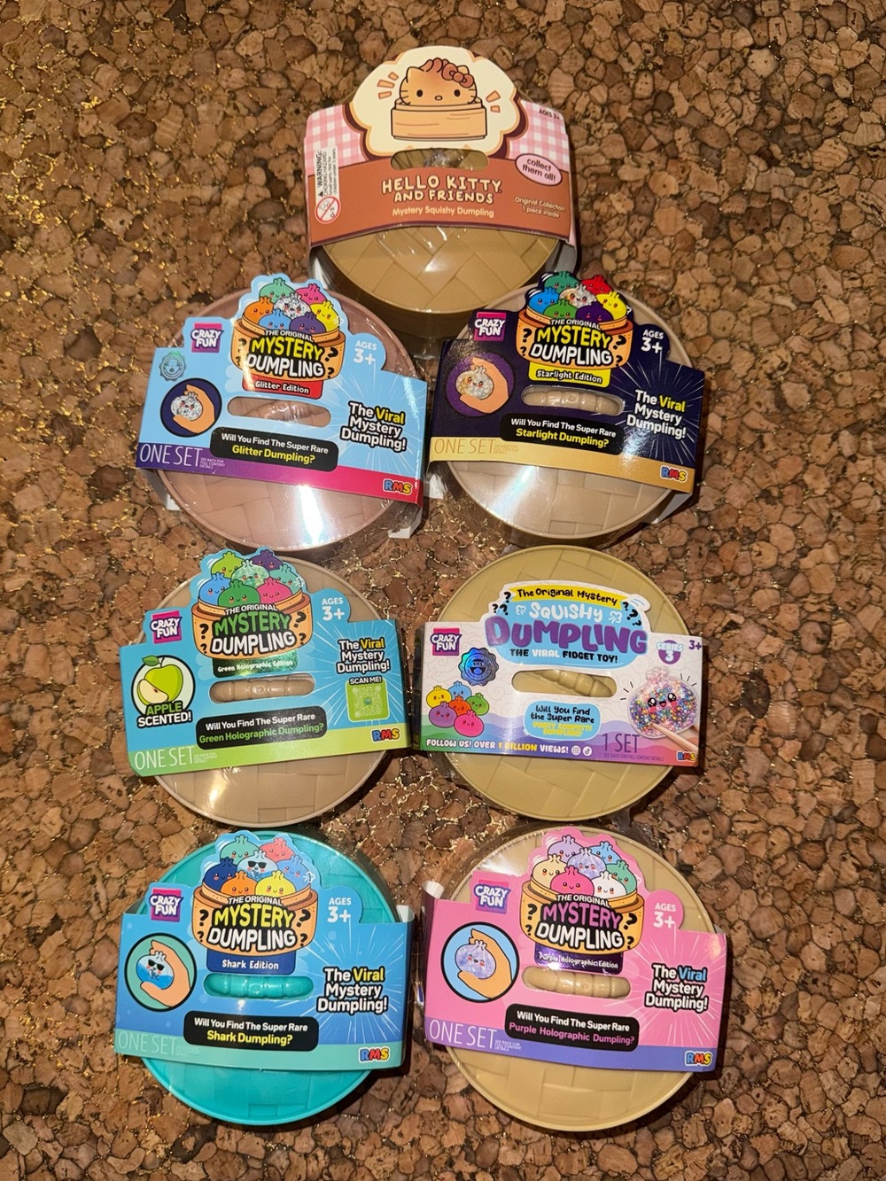 RMS Lot of 7 different kinds of viral dumplings